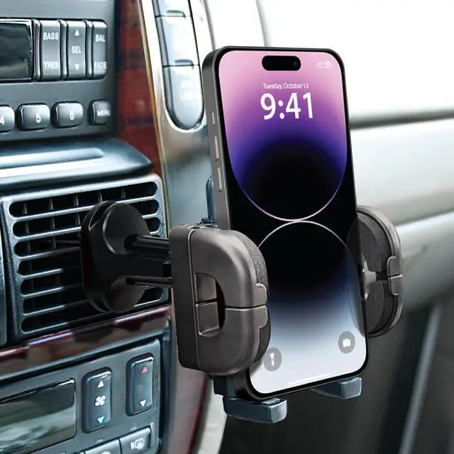 Alt view image 4 of 5 - Grip-iT Car Phone Holder, Vent Phone Mount, Quick Release | Universal vent phone mount with one-click release for iPhone, Samsung Galaxy, Google Pixel and other smartphones
