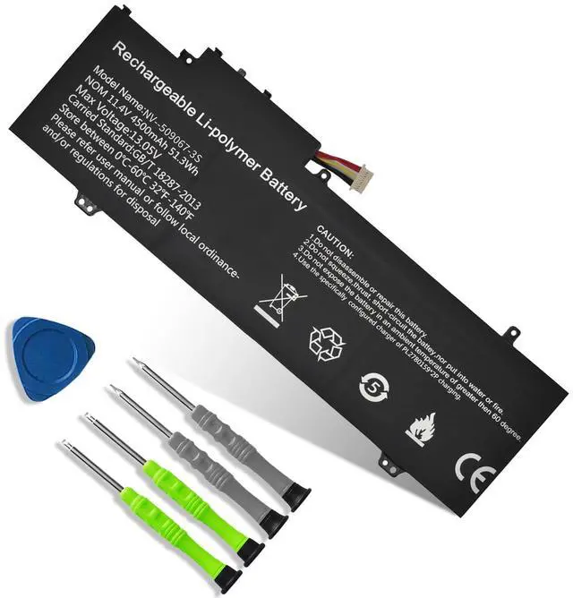 Main image of NV-509067-3S Laptop Battery Replacement for Gateway GWTN141-10BK GWTN141-10BL GWTN141-10GR GWTN141-4 Gwtn141-4BL GWTN141-4BK GWTN156-5BL GWTN141-2BL 5376275P UTL-509068-3S 11.4V 51.3Wh