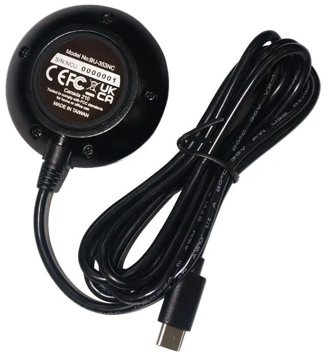 Alt view image 3 of 7 - BU353-NC USB C, GPS Receiver, Made in Taiwan