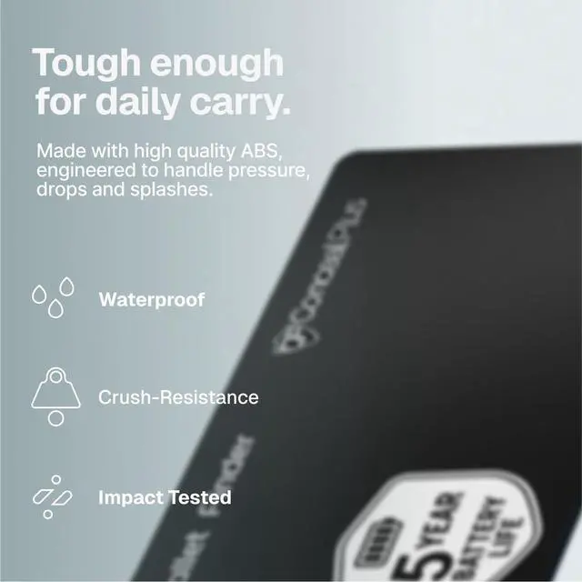 Alt view image 7 of 7 - Wallet Finder - Slim Wallet Tracker Card for Apple Find My App | This slim wallet tracker slides into a card slot, keeping the wallet traceable on the Find My app automatically