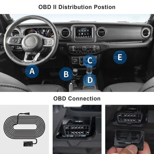 Alt view image 2 of 2 - OBD Cable Dash Cams, Upgrade Parking Monitoring, Hardwire Wire Kit