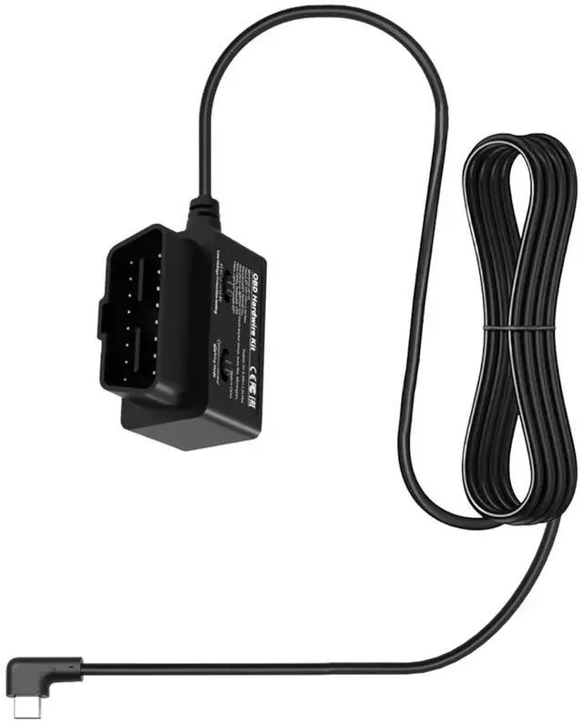 Main image of Dash Cam OBD Hardwire Kit Power Cable Type USB C Port, for Dash Camera, Low Voltage Protection, Supports Parking Mode