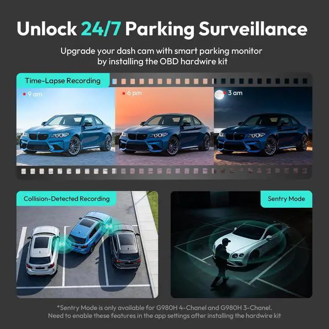 Alt view image 2 of 7 - Dash Cam OBD Hardwire Kit Power Cable Type USB C Port, for Dash Camera, Low Voltage Protection, Supports Parking Mode