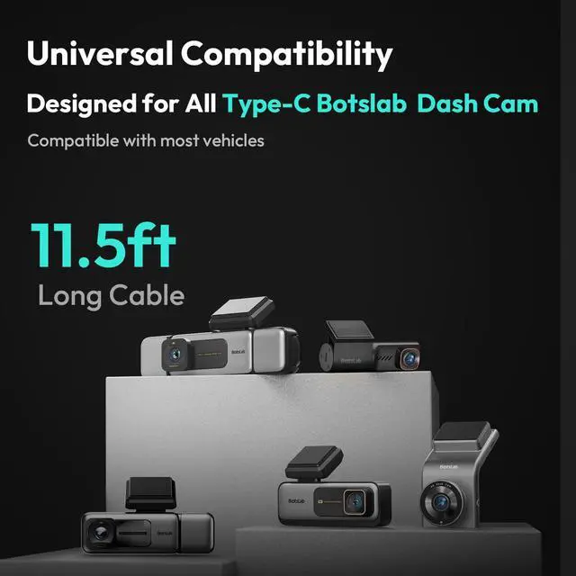 Alt view image 4 of 7 - Dash Cam OBD Hardwire Kit Power Cable Type USB C Port, for Dash Camera, Low Voltage Protection, Supports Parking Mode