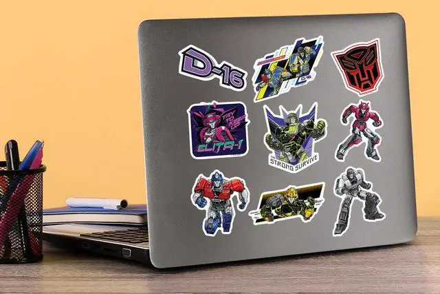 Alt view image 5 of 6 - Transformers ONE Vinyl L Deluxe Stickers Variety, Indoor/Outdoor, Set of 50