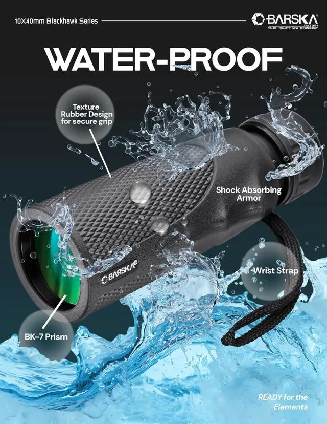 Alt view image 5 of 7 - Blackhawk 10x40 Waterproof Monocular Compact