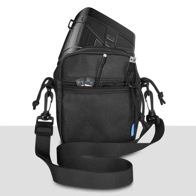 Alt view image 3 of 7 - Protective Case Compatible with Fvtga Night Vision Goggles, Nylon Travel Bag for Night Vision Binoculars, Soft Linner Shoulder Strap, Side Pocket for SD Card, Data Cable, Manual (Case Only)