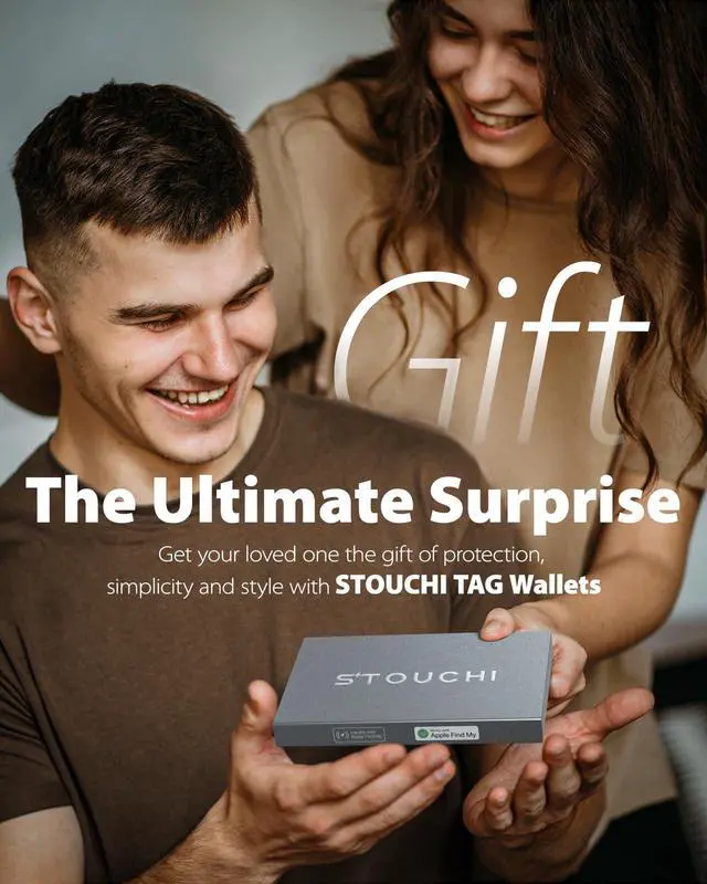 Alt view image 7 of 7 - Trackable Wallet for Men |Built-in Find My (iOS Only) RFID Blocking | Wealth Plaid Design Carbon Fiber Slim Wallet Holds 15 Cards No Extra Bump Quick Access Cash Strap Birthday Gift-Ready