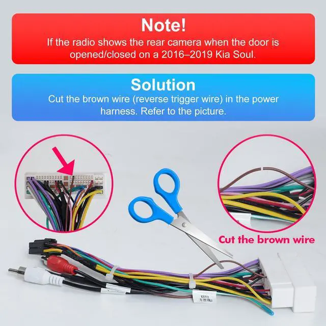 Alt view image 5 of 7 - 9 Inch IPS Touchscreen Android 14 Car Stereo for Kia Soul 2014-2019 with Wireless CarPlay & Android Auto 2+64GB Car Radio, Support WiFi 6, Bluetooth,5.4, Backup Camera, SWC