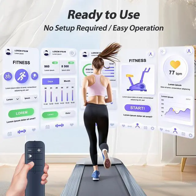 Alt view image 3 of 7 - New Treadmill Remote Control Replacement fit for All AKLUER Under Desk Walking Pads 480L-A & Anylife Under Desk 330lb Capacity & CITYSPORTS CS-WP6 and More