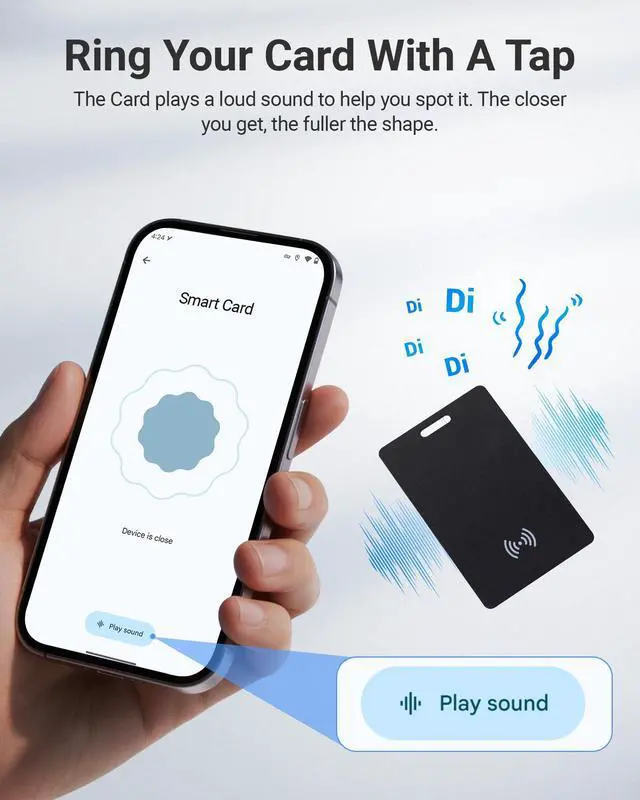 Alt view image 4 of 6 - Android Wallet Tracker Card, Smart Card (Android Only), GPS Wallet Finder, Airtag Tracking Card, Compatible with Google Find Hub App