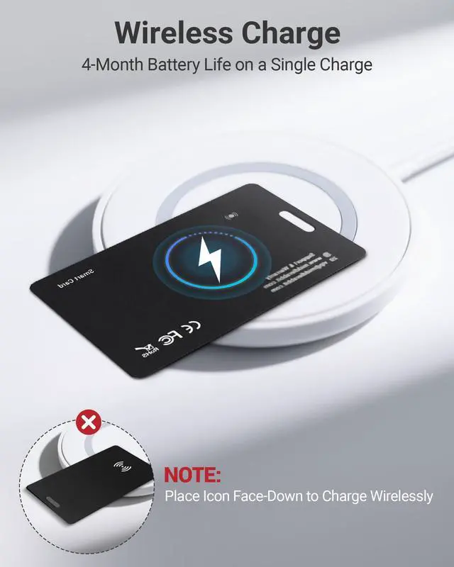Alt view image 5 of 6 - Android Wallet Tracker Card, Smart Card (Android Only), GPS Wallet Finder, Airtag Tracking Card, Compatible with Google Find Hub App