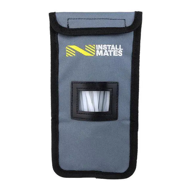 Alt view image 4 of 5 - Installmates Cable Tie Pouch, Holds 7" Cable Ties (Grey)