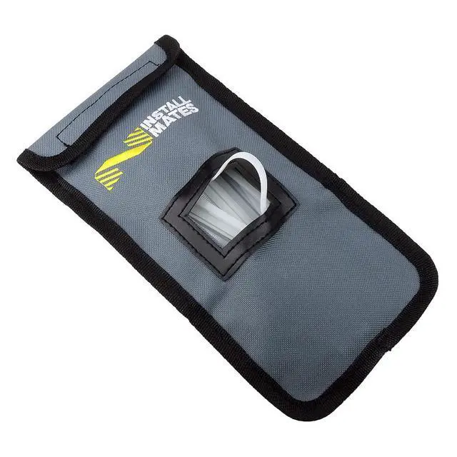 Alt view image 3 of 5 - Installmates Cable Tie Pouch, Holds 7" Cable Ties (Grey)