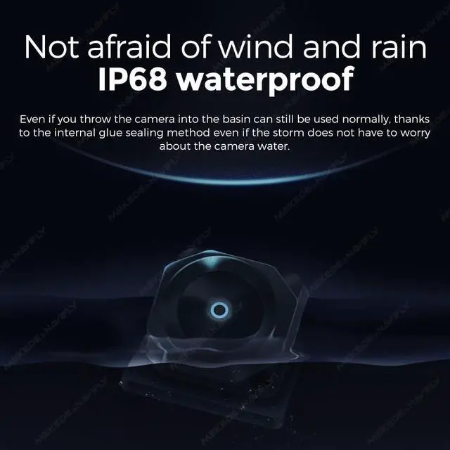 Alt view image 6 of 6 - DUDUAUTO HD AHD 1080P Night Vision Front Rear View Camera Lens, Waterproof, 6M Cable for Android Radio (Rear Camera)