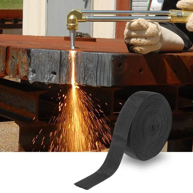 Alt view image 7 of 7 - 33 FT Nylon Hydraulic Hose Protector Sleeve Black Protective Cover Hose Sheath Hydraulic Hose Wrap Cable Sleeve Torch Cutting Wire Hose Cover Management Wrap for Cord Tig (0.98 Inch Id)
