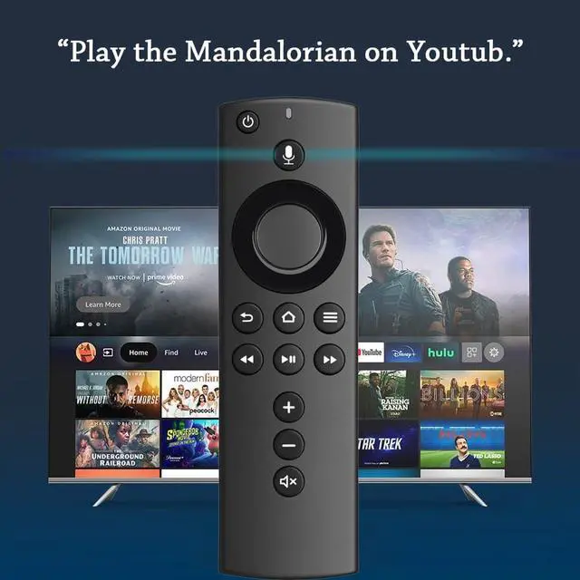 Alt view image 2 of 4 - TV Remote Control Replacement for L5B83H Stick 2nd Gen, Remote Control LY73PR E9L29Y with Voice(Include TV Control) (Black)