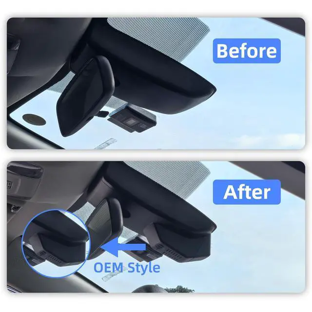 Alt view image 2 of 7 - Front 4K Dash Cam for Toyota Highlander 2020-2026 | UHD 2160P Video,Built-in WiFi & APP,Loop Recording,G-Sensor, f/1.6 Aperture,No Wiring,Hidden OEM Style,64GB Card