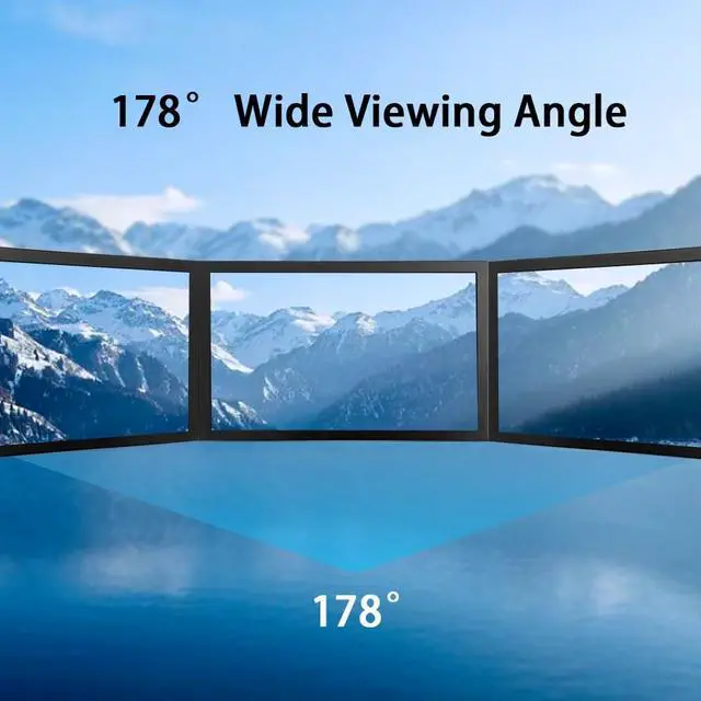 Alt view image 4 of 7 - HD Monitor 7 Inch Type-C/DC/AV/VGA Display HDMI LCD 1024 * 600 High Resolution for Raspberry Pi 4/3 Model B/3B+/BB Black/Banana Pi,Work as Computer Monitor for Windows 10/8.1/8/7, EM713-D