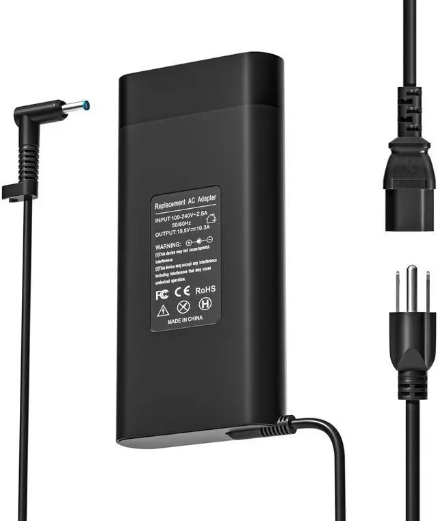 Main image of 200W 150W Laptop Charger Compatible with HP Victus 15 16, OMEN 15 16 17, Pavilion Gaming 15 17, ZBook Fury Create Studio 17 15 G9 G10 G8 G7 AC Adapter Power Supply Cord TPN-DA10 L00818-850