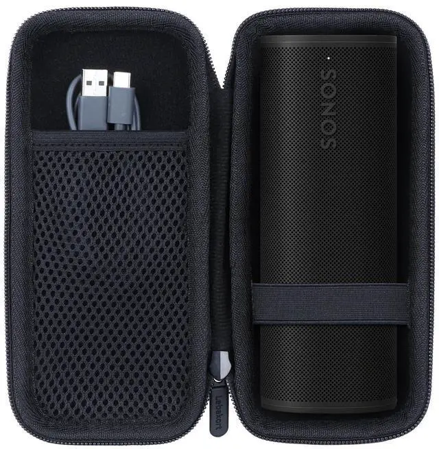 Main image of Hard Case Compatible with Sonos Roam 2 / Sonos Roam/Sonos Roam SL Portable Waterproof Speaker (Black Case)