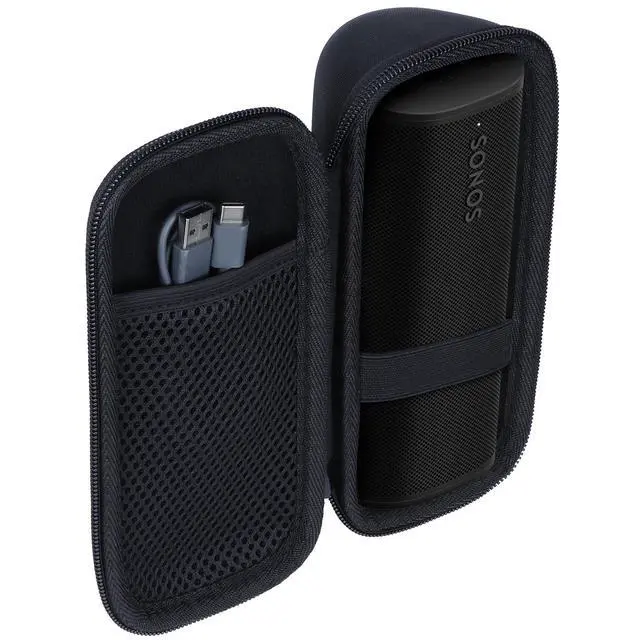 Alt view image 2 of 7 - Hard Case Compatible with Sonos Roam 2 / Sonos Roam/Sonos Roam SL Portable Waterproof Speaker (Black Case)