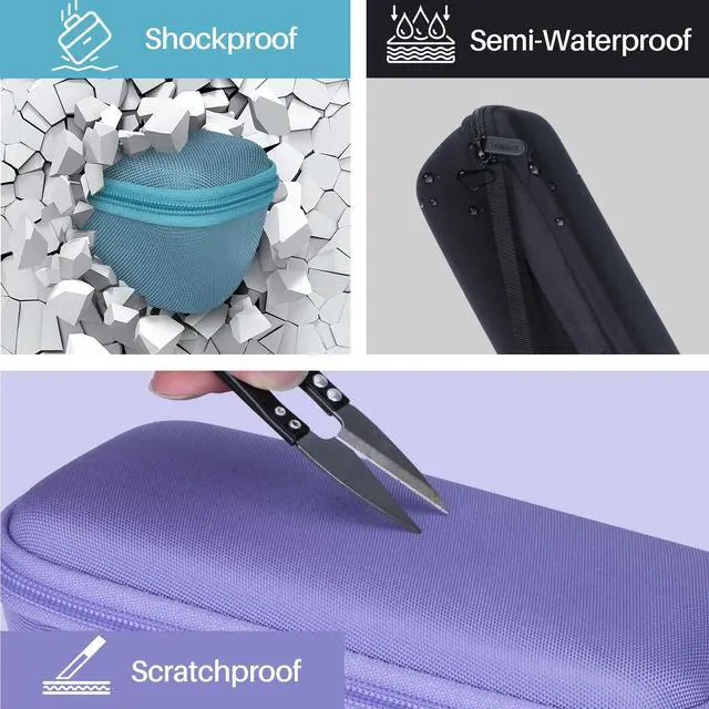Alt view image 7 of 7 - Hard Case Compatible with Sonos Roam 2 / Sonos Roam/Sonos Roam SL Portable Waterproof Speaker (Black Case)