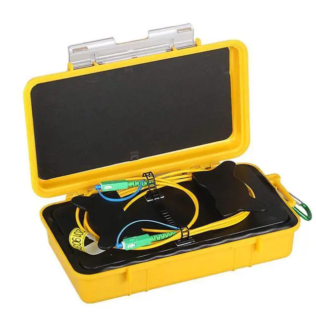 Alt view image 2 of 6 - FTTH OTDR Launch Cable Box SCAPC-SCAPC Connectors G652D Single Mode 9/125 Fiber Cable Length 1000 Meters Fiber Optic Dead Zone Eliminator