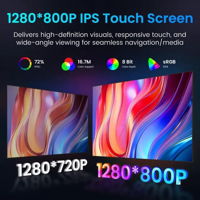 Alt view image 2 of 7 - 4 + 64GB Android 15 Car Radio for Hummer H3 2005-2010: 9-Inch 1280 * 800P HD IPS Touch Screen Wireless CarPlay Android Auto 5G Wi-Fi Bluetooth 5.0 GPS FM SWC Backup Camera