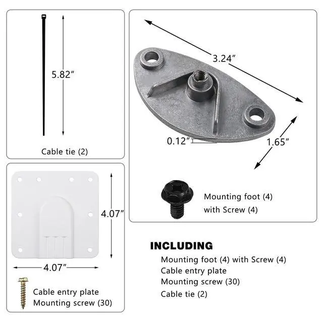Alt view image 4 of 7 - Roof Mount Kit RK-4000, Compatible with Wine Gard Carry Out G3, Dish Play Maker (PL-7000), and Dish Play Maker Dual (PL-8000)