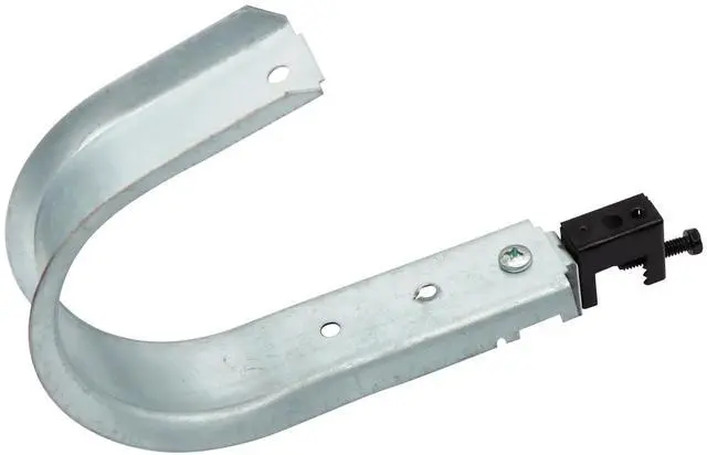 Alt view image 3 of 6 - 10 Pack 4" Heavy Duty J Hooks, Wire Support J-Hook with Beam Clamp for Hanging Cables & Wires Management Mounts to Beams Up to 1/2" Thick