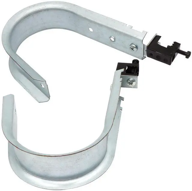 Alt view image 6 of 6 - 10 Pack 4" Heavy Duty J Hooks, Wire Support J-Hook with Beam Clamp for Hanging Cables & Wires Management Mounts to Beams Up to 1/2" Thick