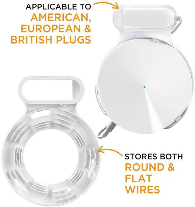 Alt view image 5 of 7 - Wi-Fi Wall Mount, Cable and Power Line Storage Boxes for TP-Link Deco M5, Suitable for Sorting Home Wi-Fi Routers, Wall Mounts That are Easy to be Installed on The Celling (White-3Pack)
