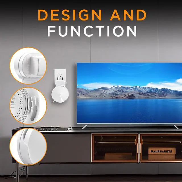 Alt view image 6 of 7 - Wi-Fi Wall Mount, Cable and Power Line Storage Boxes for TP-Link Deco M5, Suitable for Sorting Home Wi-Fi Routers, Wall Mounts That are Easy to be Installed on The Celling (White-3Pack)