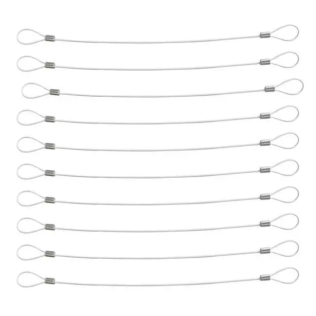Alt view image 4 of 7 - Cable Tethers 10 Pack with Crimping Tool (12 Inches, White Color), Adjustable Security Cable Look, Universal DIY Adapter Tethering Ties Kit for Computer Cord, Pre-Assembled, Tamper-Resistant