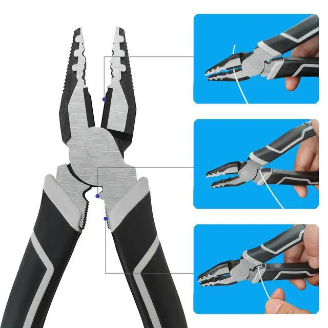 Alt view image 5 of 7 - Cable Tethers 10 Pack with Crimping Tool (12 Inches, White Color), Adjustable Security Cable Look, Universal DIY Adapter Tethering Ties Kit for Computer Cord, Pre-Assembled, Tamper-Resistant