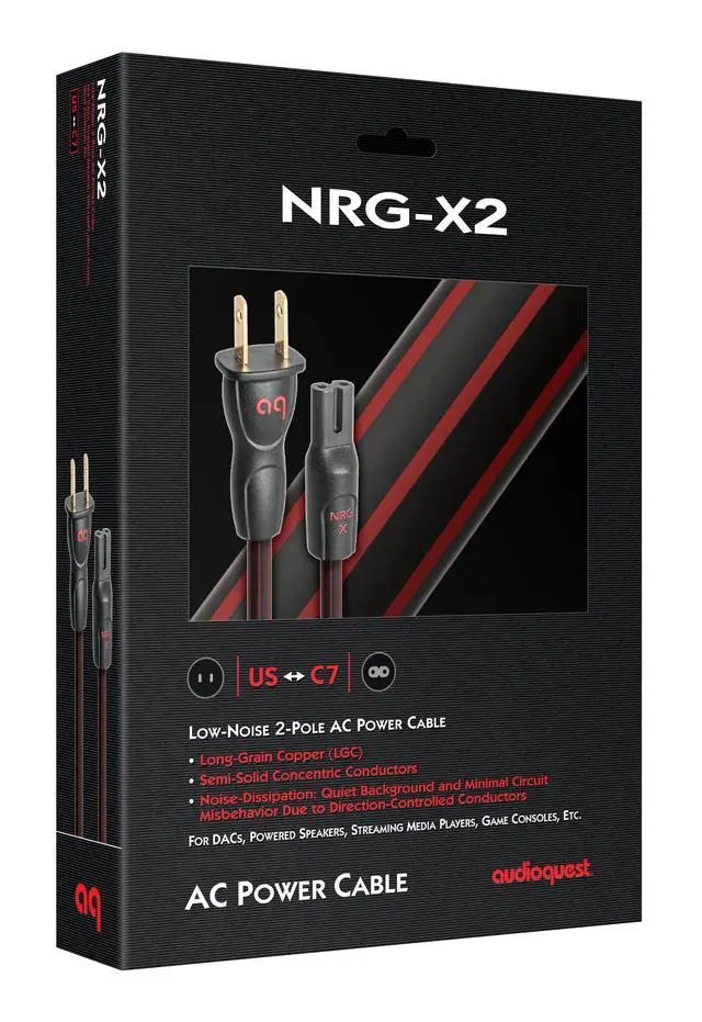 Alt view image 2 of 4 - NRG-X2 Power Cable (1m, 1 x C7 > 1 x 2-Prong Wall Plug)