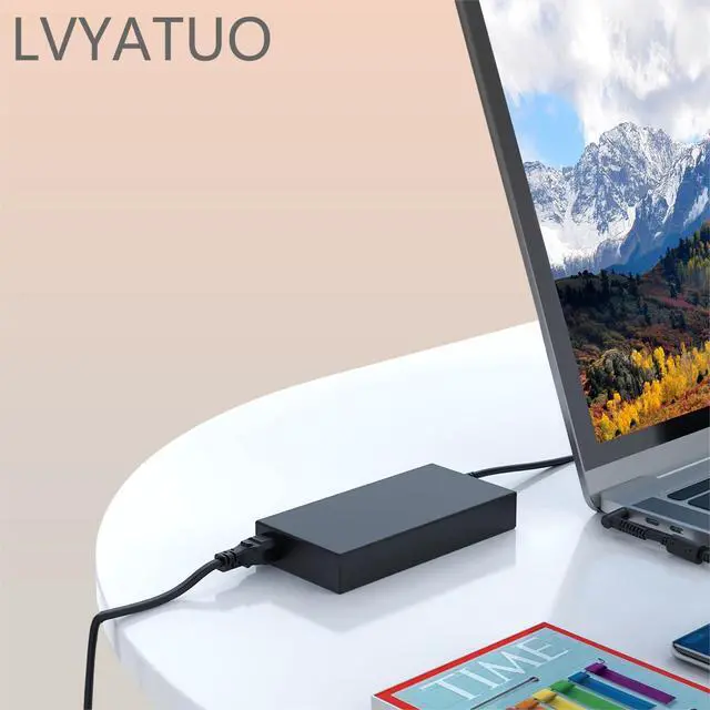 Alt view image 7 of 7 - 120W Charger Fit for HP USB-C G5 Dock Station 5TW10AA / 5TW10UT / 5TW10AA#ABB / 26D32AA Docking Station, 710415-001 Power Adapter Cord