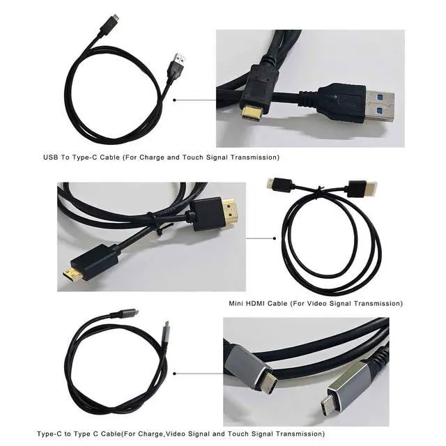 Alt view image 4 of 6 - 14.5'' 2K 2560x720 LCD Monitor Touch Panel Stretched Bar Display | with USB-C Video Input,for Gaming/PC/Laptop/Computer Monitoring Extra Secondary Screen