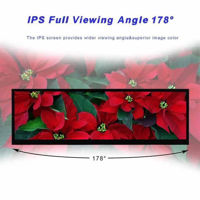 Alt view image 5 of 6 - 14.5'' 2K 2560x720 LCD Monitor Touch Panel Stretched Bar Display | with USB-C Video Input,for Gaming/PC/Laptop/Computer Monitoring Extra Secondary Screen