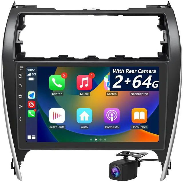 Main image of Radio for Toyota Camry 2012 2013 2014 2015, with CarPlay & Camera