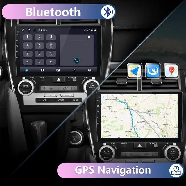 Alt view image 6 of 7 - Radio for Toyota Camry 2012 2013 2014 2015, with CarPlay & Camera