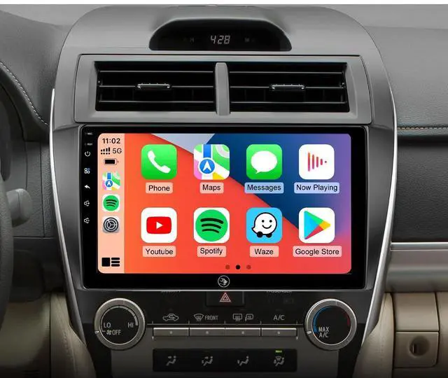 Main image of Car Radio Stereo for Toyota Camry 2012-2014, Wireless CarPlay Android Auto | IPS HD touchscreen, 5G WiFi GPS, phone link, Bluetooth AM FM SWC, plug-and-play, 1080P backup camera
