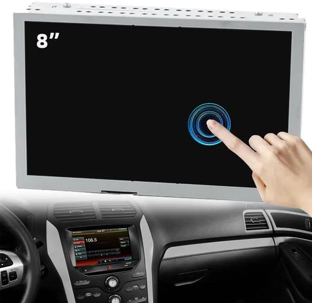 Main image of 8" Sync 2 Touch Screen LCD Display Compatible with 2011-2015 Ford F150 F250 F350 Explorer Edge | Replaces# DC3T-18B955-FA LQ080Y5DZ03, Navigation Radio Information Monitor