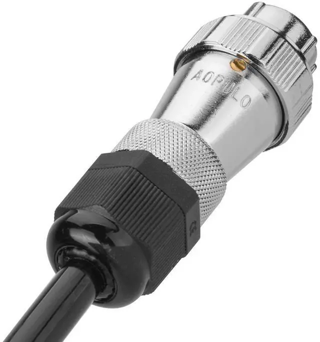 Alt view image 5 of 7 - Heavy Duty Vehicle Coil Trailer Cable with 2 Channel 4 PIN AV Connector Disconnect Kit for Truck Caravan Motor Home Backup Security Camera Monitor System