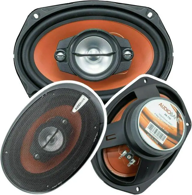 Alt view image 2 of 6 - 4X 6x9 2000 Watt 4-Way Red Car Audio Stereo Coaxial Speakers - AB-790 (2 Pairs) 1000 Each