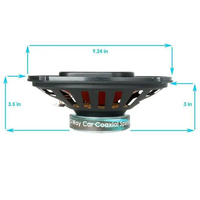 Alt view image 5 of 6 - 4X 6x9 2000 Watt 4-Way Red Car Audio Stereo Coaxial Speakers - AB-790 (2 Pairs) 1000 Each