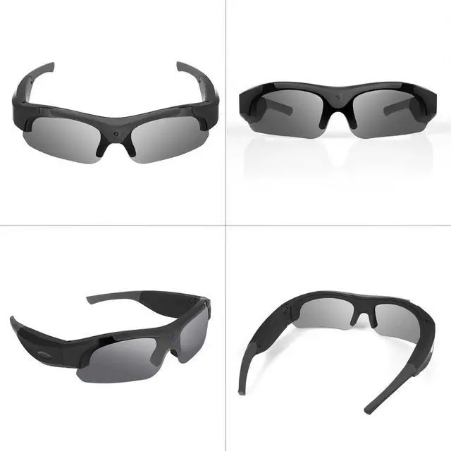 Alt view image 5 of 7 - Sports Camera Glasses for Men, Video Recording Glasses, 1080P HD Eyewear UV Protection Camera Sunglasses for Outdoor Activities Cycling, Traveling, Driving