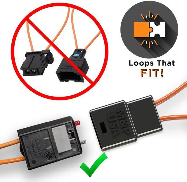 Alt view image 2 of 5 - D2B Fiber Optic Bypass Loop Compatible with Mercedes 1998-2003