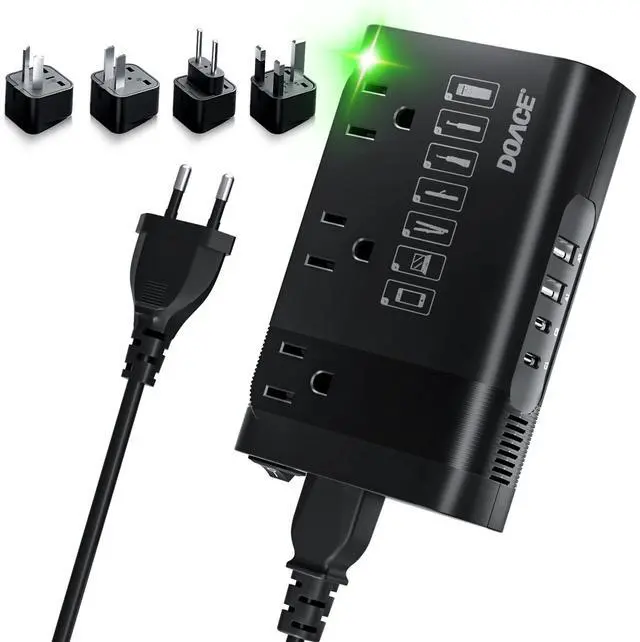 Main image of 350W Voltage Converter US to Europe - 220V to 110V Converter for European Travel, Power Adapter Combo with PD Chargers for Hair Straightener Shaver Toothbrush CPAP Camera Phone